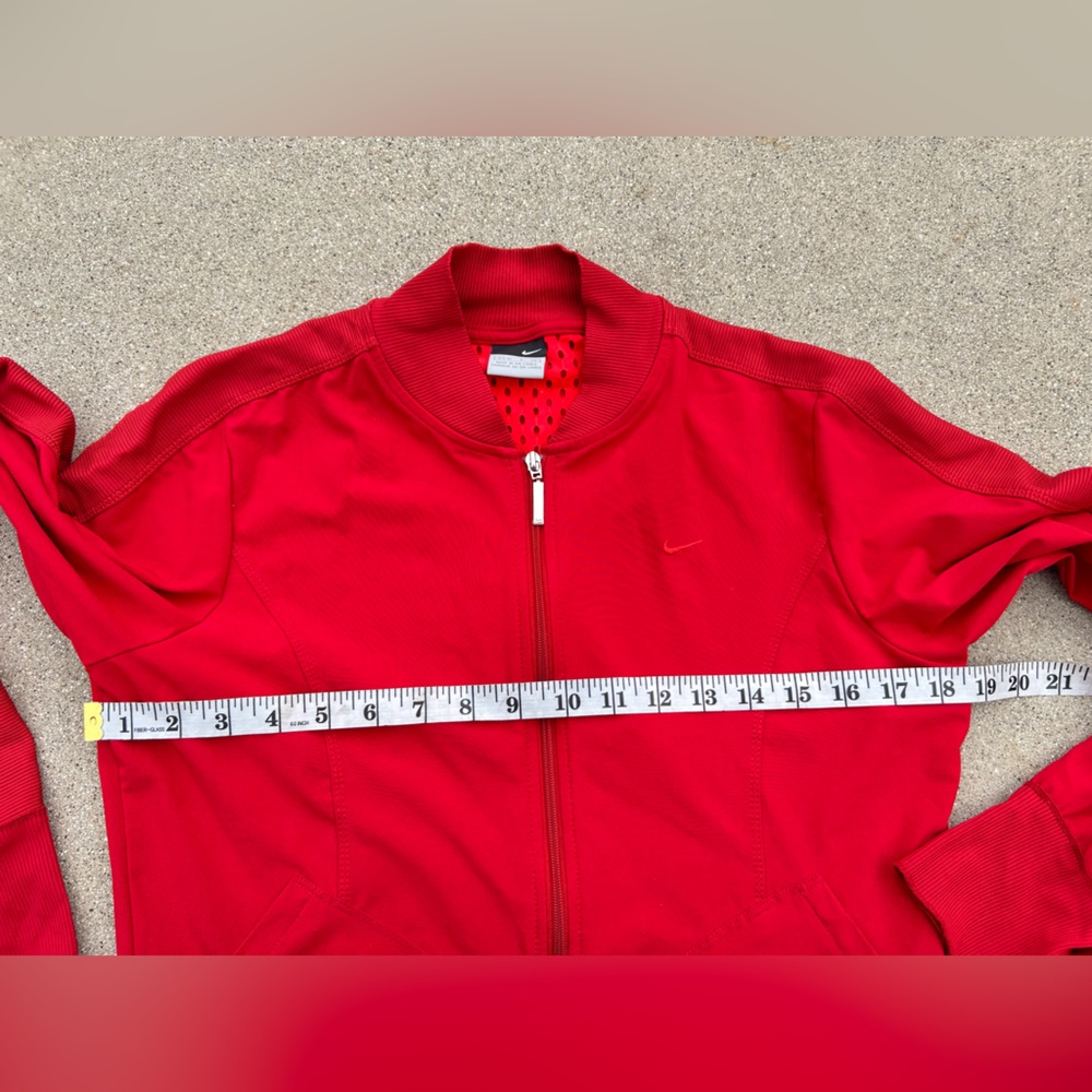 Red Nike Zip-Up Jacket Women Size Small - Picture 5 of 9